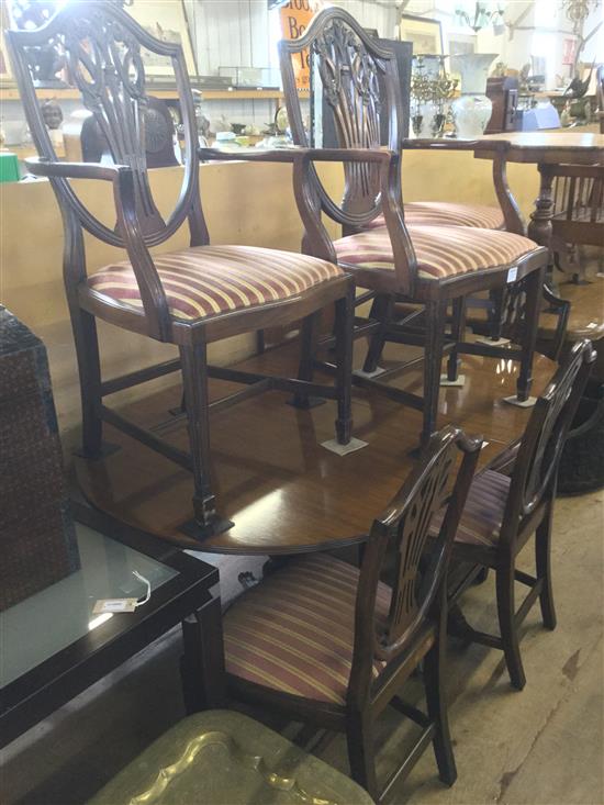 Repro table & 6 chairs